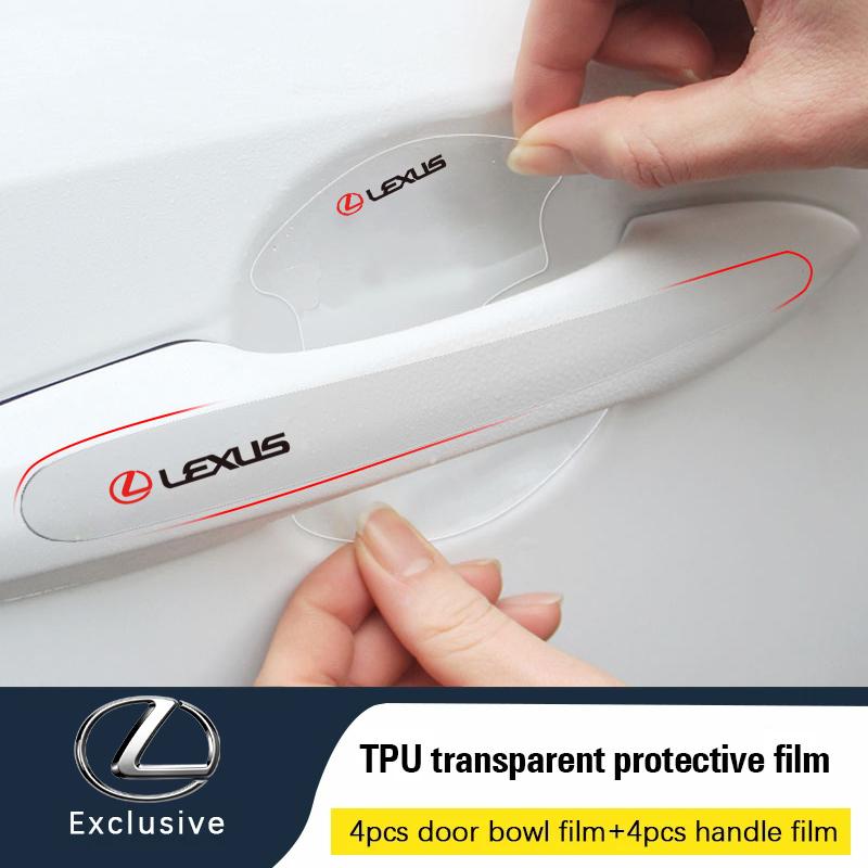 Folia Ochronna Naklejka na Klamkę Drzwi Samochodowe TPU Anti Scratch Dla Lexus F SPORT GS GX IS LS LX CT LC RC LBX NX RX 350h 450h UX 300e