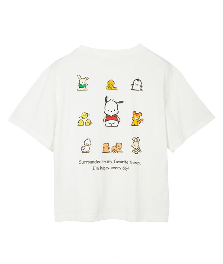 

Sanrio 2026 Summer Comic Form Pochacco Image 100 Cotton Printed Casual Tshirt Adult Children Parentchild Top Homewear Y2k S