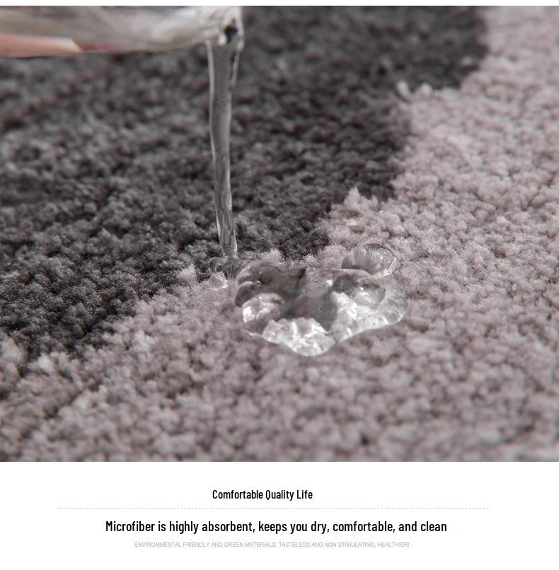 Water-Absorbent Bathroom & Toilet Anti-Slip Mat, Entrance & Bedroom Doormat