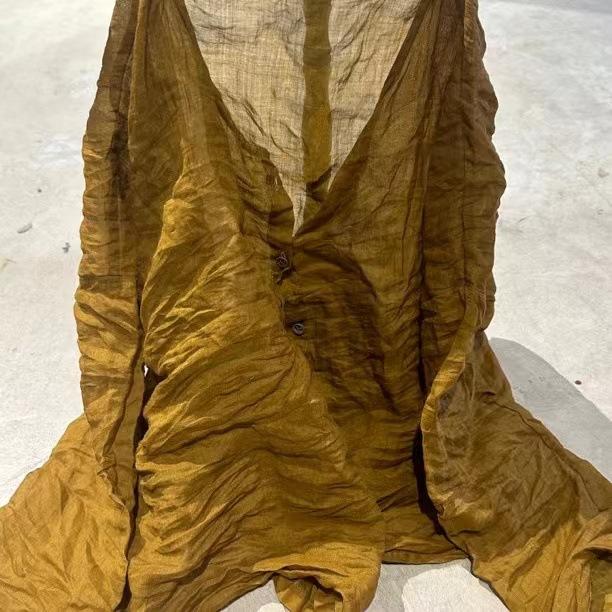 Johnature Женская зимняя рубашка с круглым вырезом и длинными рукавами, модная винтажная однобортная рубашка в китайском стиле