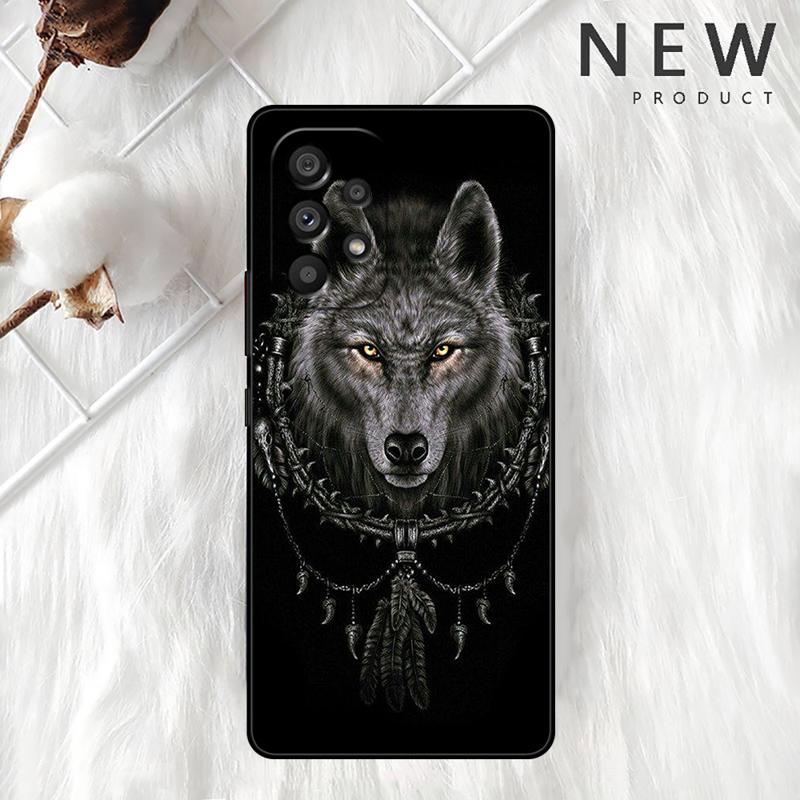 Wolf Löwe Tier Hülle Für Samsung Galaxy A54 A52 A14 5G A53 A12 A13 A71 A23 A34 A33 A21s Handyhülle
