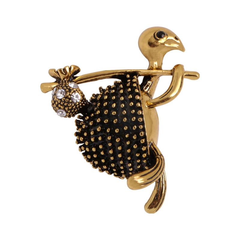Vintage Rhinestone Cute Cartoon Turtle Brooch, Men's and Women's Clothing Accessories Brooch Pendant Party Jewelry Gifts