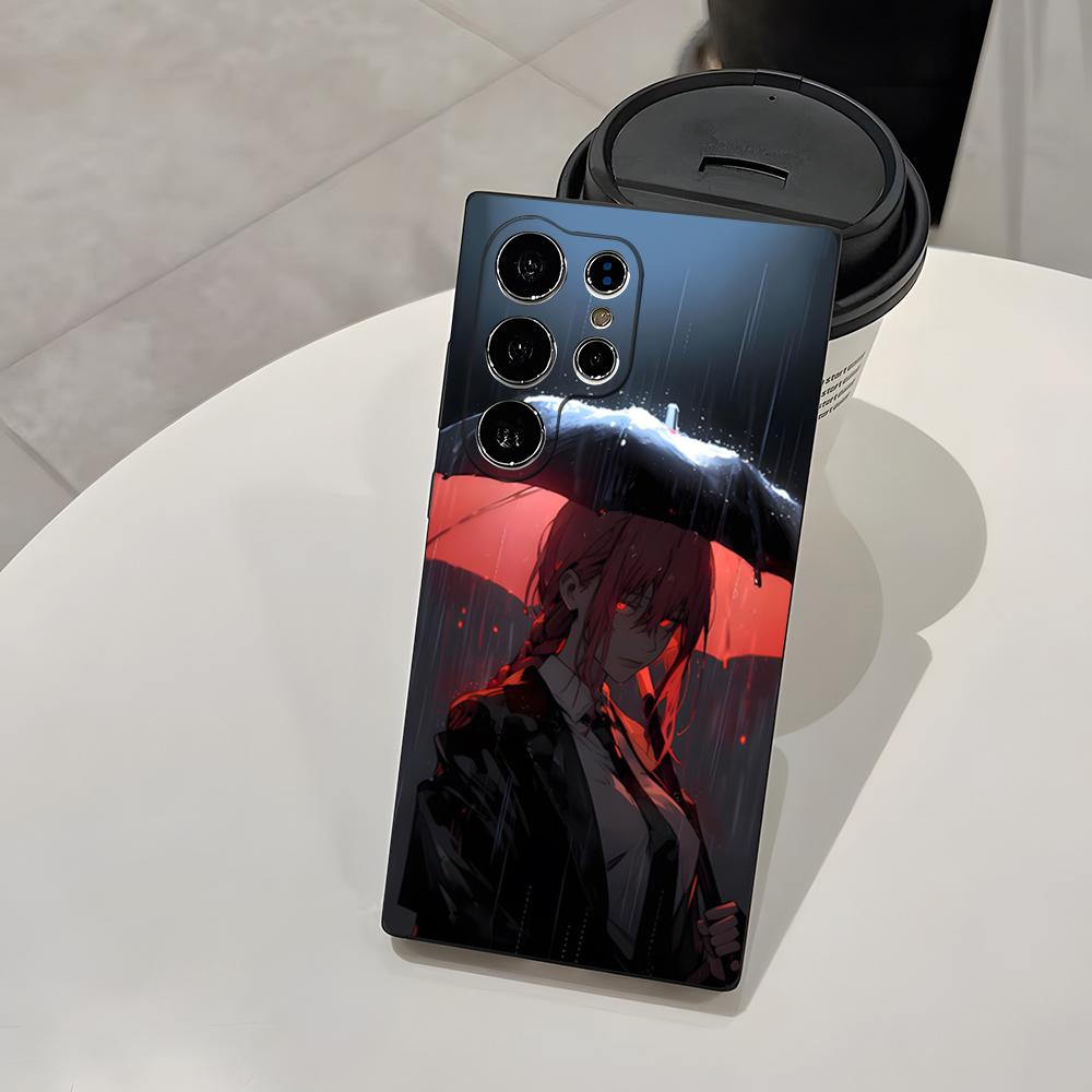 Anime Chainsaw Man M-Makima Phone Case For Samsung A25 A13 A33 5G A54 A36 A35 A56 A52 A14 Shockproof Soft Cover