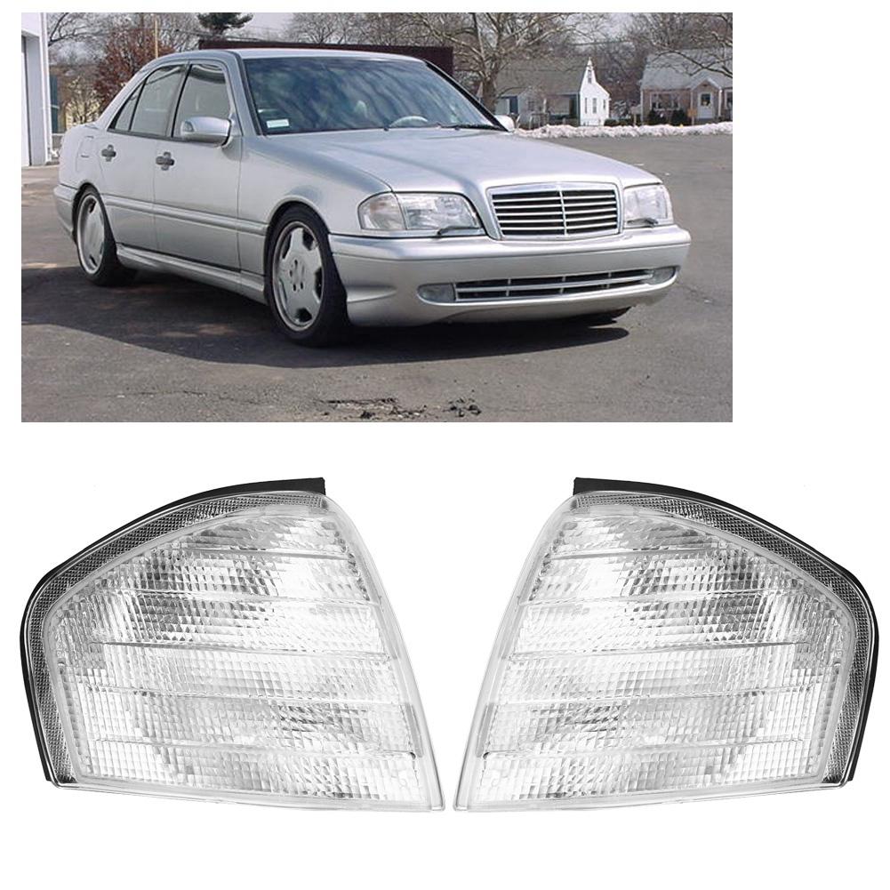 2 stücke Parkplatz Signal Anzeige Ecke Licht Lampe Shell Gehäuse für Mercedes Benz C klasse W202