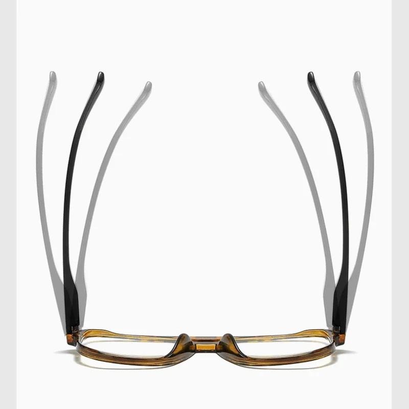 New Square Double Beam Reading Glasses Anti Blue Light Reading Glasses Men Women Computer Presbyopia Eyeglasses 0 To +4.0