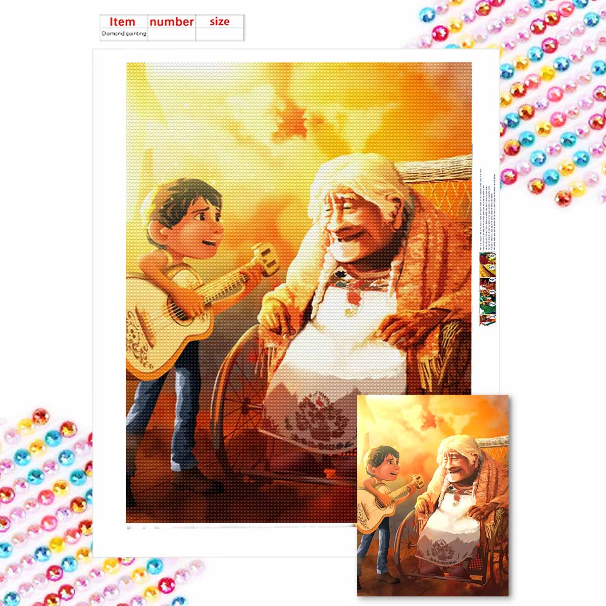 

Full Round Diamond Painting Little Boy Art Rhinestone Picture Mosaic DIY 5D Cross Stitch Embroidery Home Decoration Round 20x30cm