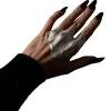 Finger Ring Adjustable Fit Irregular Pleated Joint Ring Exquisite Craftsmanship Unisex Alloy Finger Band Jewelry Gift