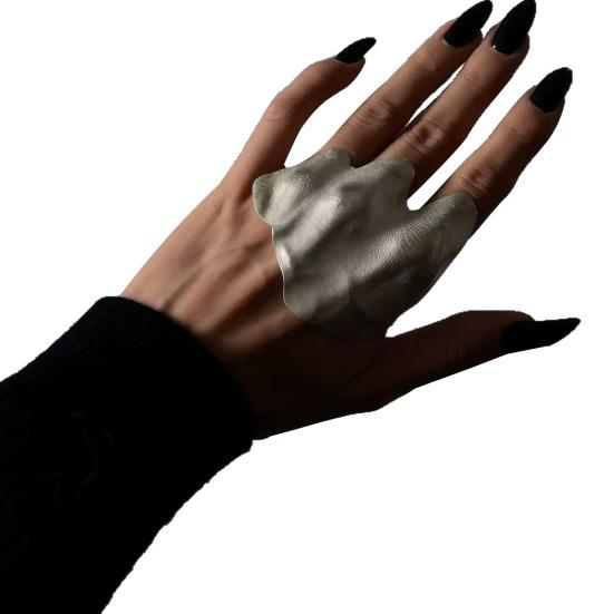 Finger Ring Adjustable Fit Irregular Pleated Joint Ring Exquisite Craftsmanship Unisex Alloy Finger Band Jewelry Gift