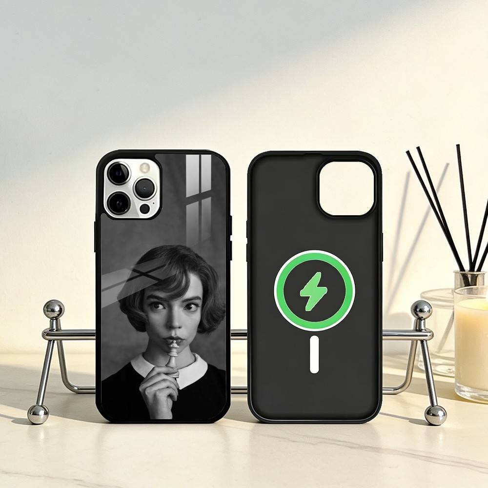 Novel The Q-Queens G-Gambit Phone Case For iPhone17,16,15,14,13,12,11 Plus,Pro Max Magnetic For Magsafe Wireless Charging