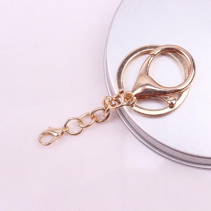 Keychain Ring Chain Metal Pendant Set: 302 Lobster Clasp, Colorfast, DIY Jewelry Accessories, Three-Piece.