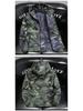Men's Trendy Camouflage Leopard Print Jacket – Autumn/Winter Velvety Thick Cotton Windbreaker