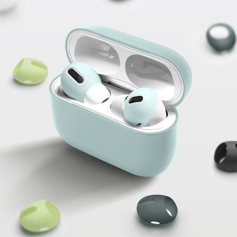 1Pair Silicone Ear Pads For Airpods Pro 1/2 Case Wireless Earphones Protective Ear Caps Covers Airpods Pro 1/2 Earpads Eartips