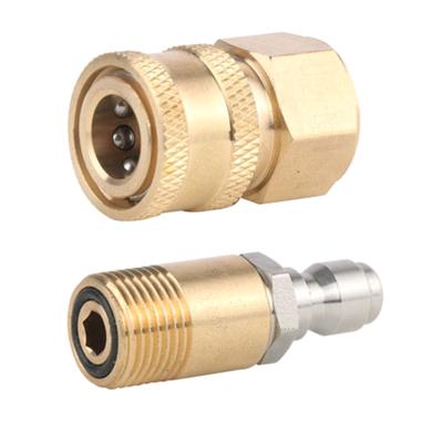 1/4 Inch Quick Connect M18x1.5 Nozzle Pressure Washer Adapter for Car Washing Rustproof Anti Corrosion Washer Adapter