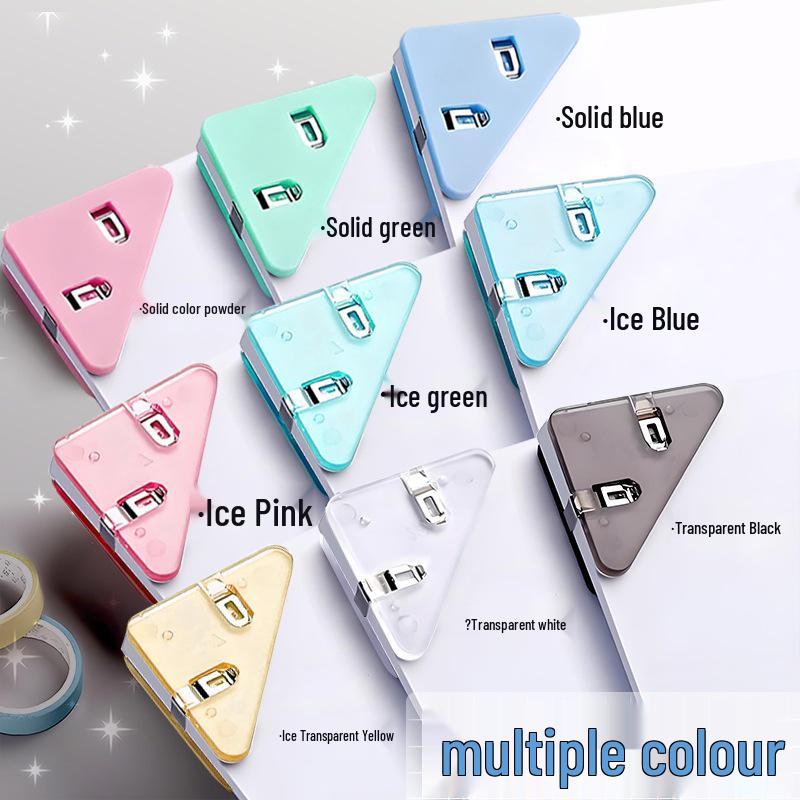 Multifunctional Transparent Triangle Clip Folder for Storage & Test Papers