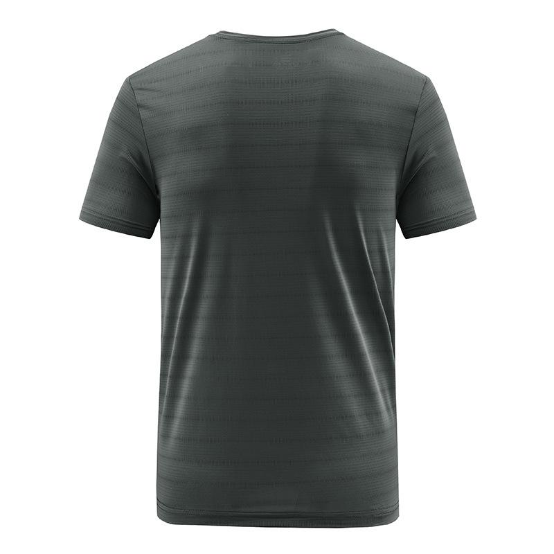 2022 Ice Silk Quick-Dry Plus Size Men's Loose Casual Crew Neck Short Sleeve T-Shirt