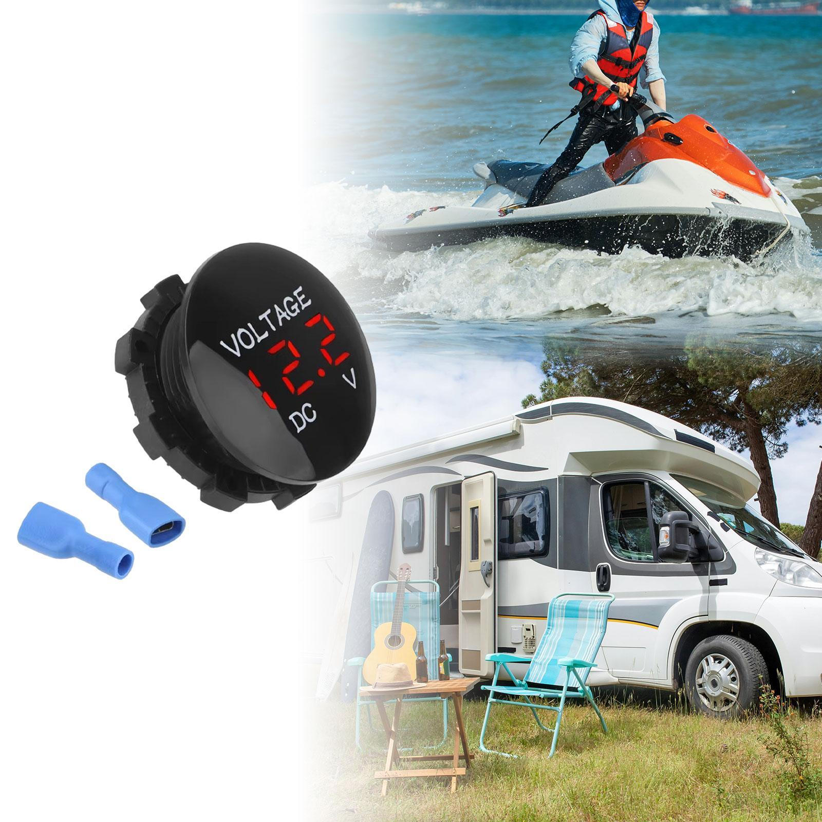 

Auto-tension Meter Voltmeter for 12V-24 V with LED Digital Display Voltage Measuring Device