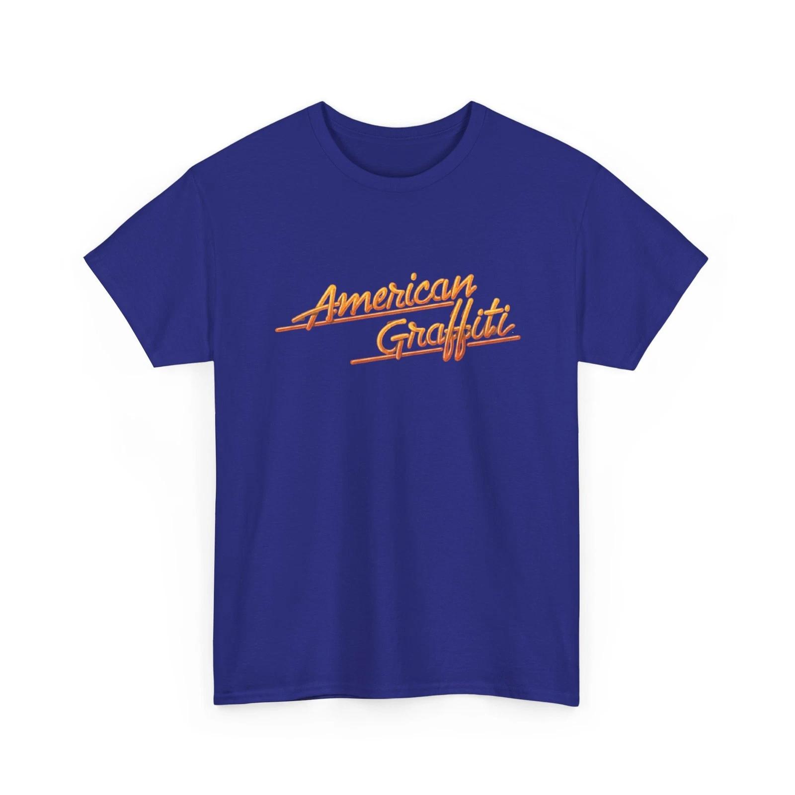 American Graffiti Movie Script Printed T shirt Iconic Vintage Cinema Collectible S