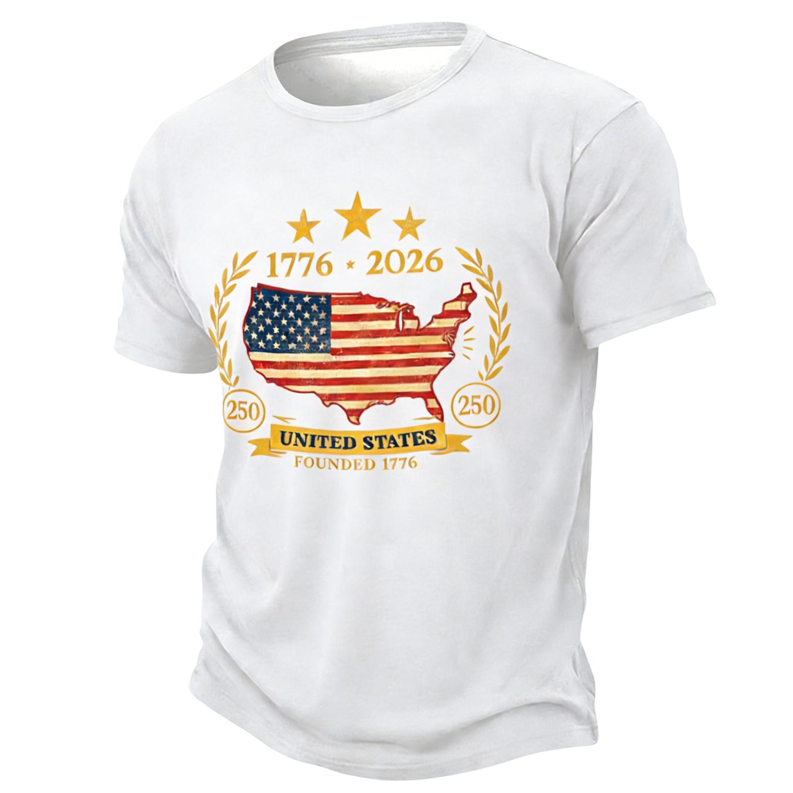 

Men s Casual Round Neck Short Sleeve T-Shirt XXL белый