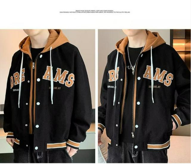 Trendy Japanese-Style Long-Sleeve Hooded Jacket for Men - Autumn/Winter All-Match Fashion