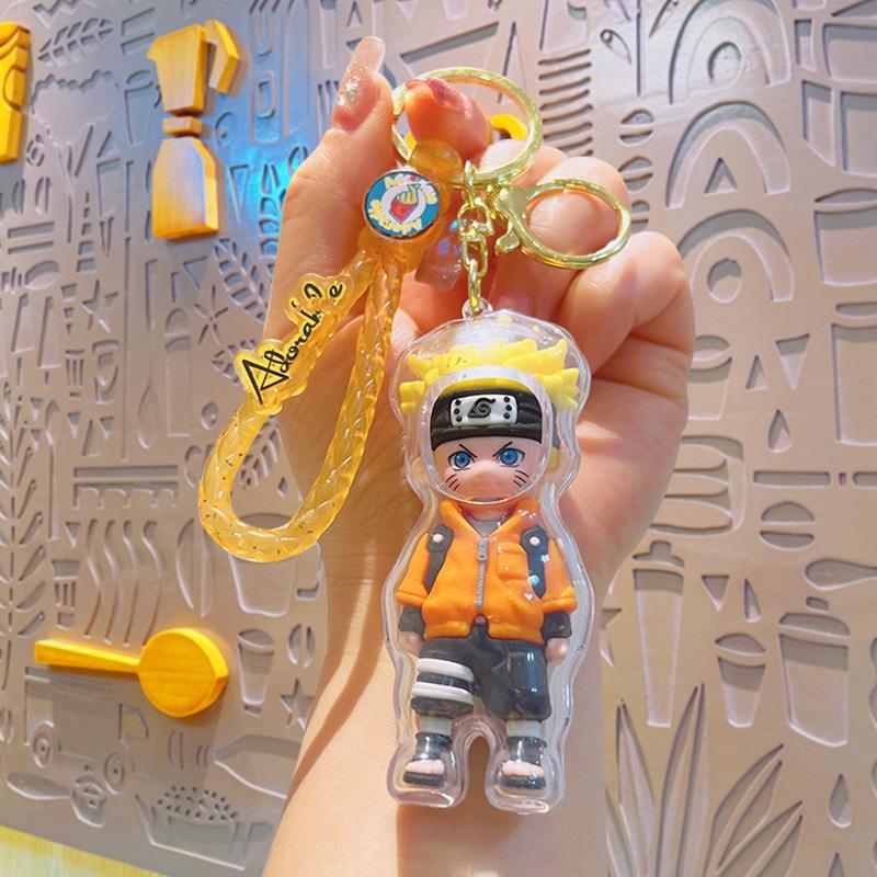 3D Cartoon Acrylic Keychain Cute Character Car Pendant Creative Gift Ornament