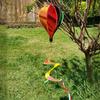 40cm Balloon Hot Air Balloon Spinner Plastic Striped Tie Dye Pinwheels
