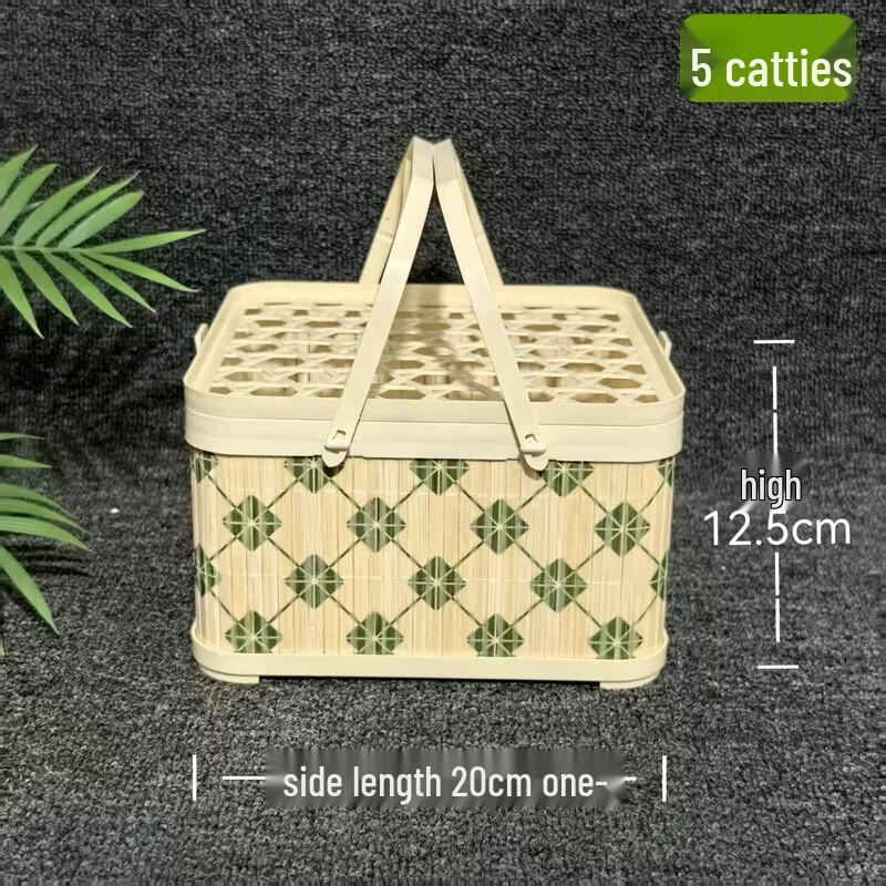 

Jingyuheng Зеленая клетка Пластиковая имитация бамбука Подарочные корзины (3-Pack)