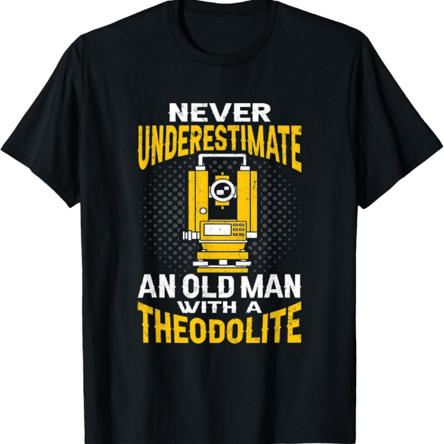 Теодолит Геодезия Картограф Геодезист Футболка S
