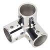 3 Way Corner Tee Joint 316 Stainless Steel Mirror Polished Yacht Hand Rail Elbow Pipe Fittings