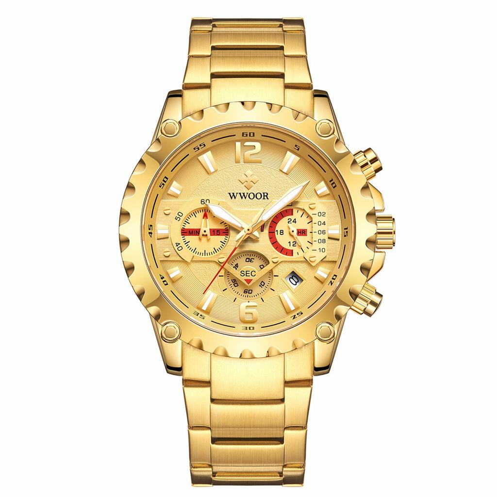 Men's Waterproof Luminous Running Alarm Clock Watch