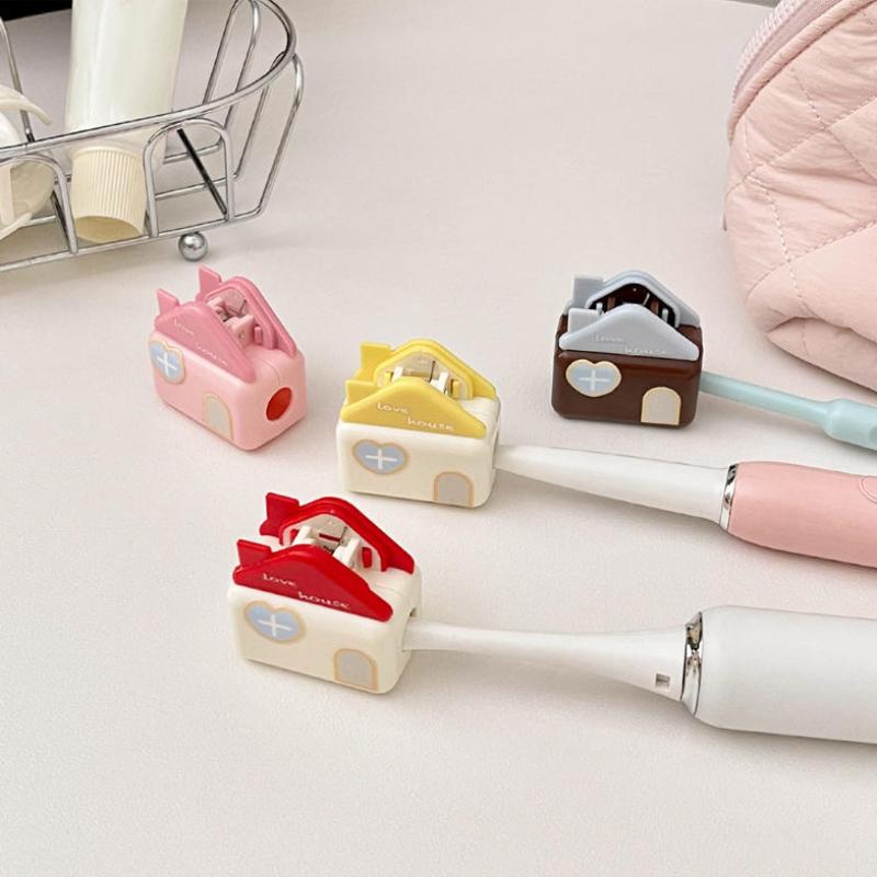 Adorable House Shape Toothbrush Head Cover Waterproof Dustproof Perfect For Travel & Bathroom Organization Toothbrush Cover