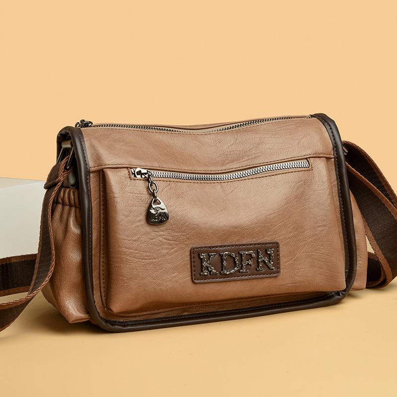 Retro Broadband Shoulder Bag New Casual Mother Bag Large Capacity Versatile Crossbody Bag