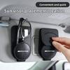 Hochwertiger Leder Auto Brillenclip Ausweishalter Innenraumaufbewahrung Für Mercedes Benz AMG Smart Fortwo 451 450 453 EQ Forfour Coupe