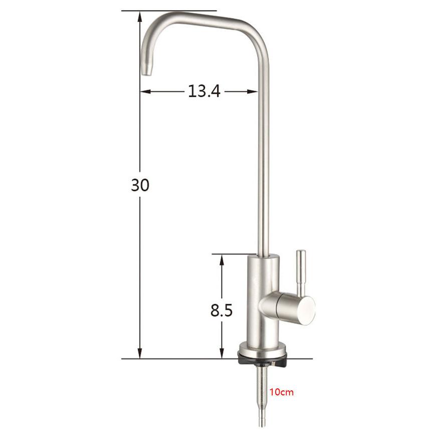 Stainless Steel RO Water Faucet Reverse Osmosis Water Filtration System Water Filter Faucet Kitchen Drinking Water Faucet