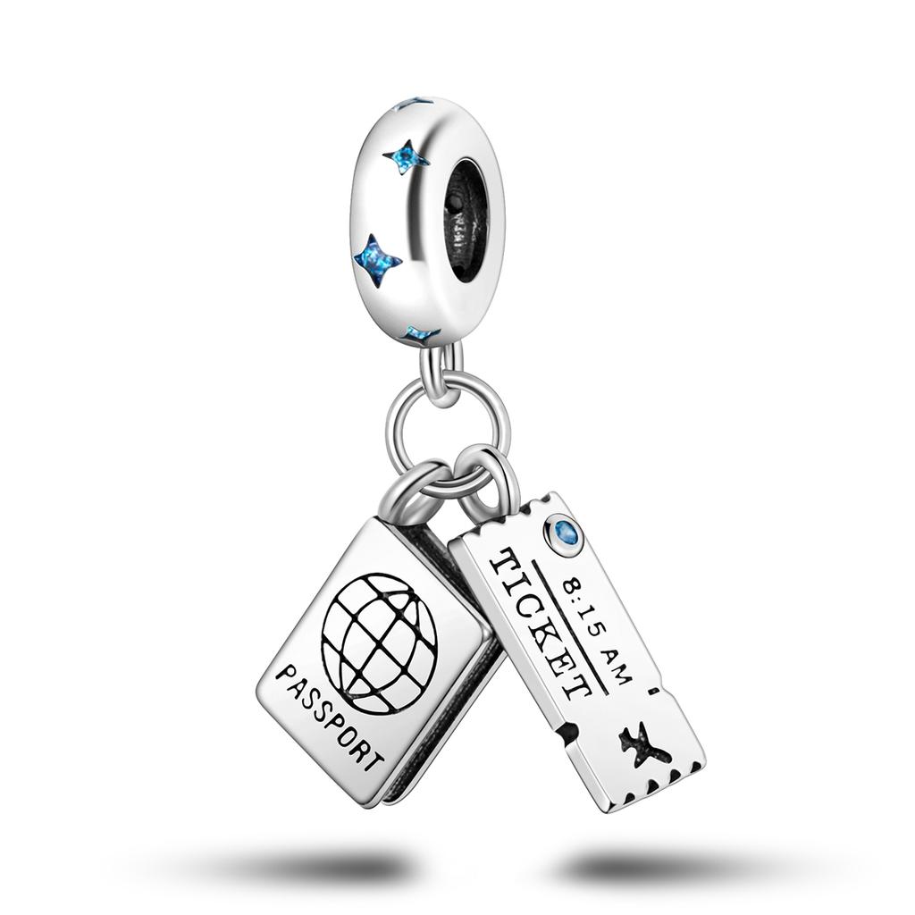 New Charms Copper Original Beads Golden Chameleon Cross Pendant Fi Bracelet Making Woman Jewelry