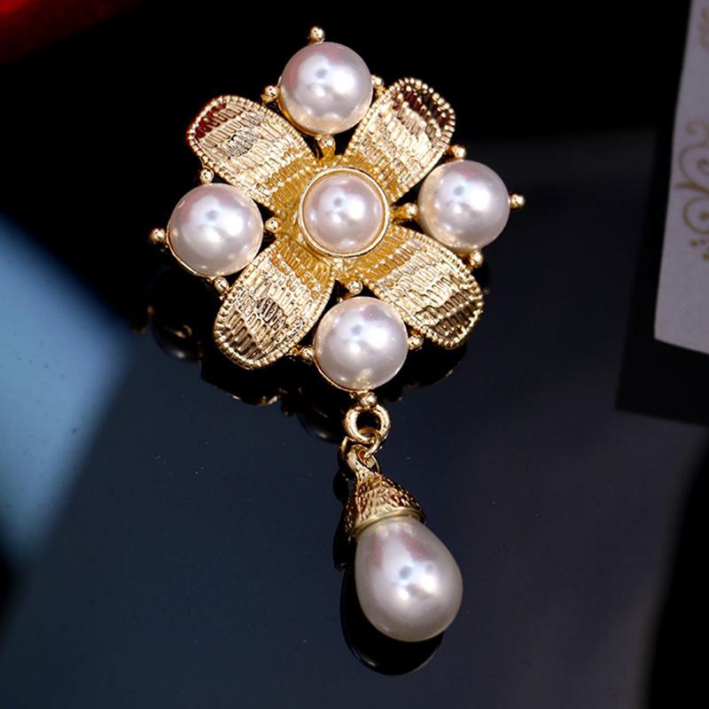 

Baroque Brooches, Vintage Pendants, Pearl Corsages, Women S Clothing Accessories, Pins, Anti-Light Jewelry золотой