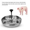 1Pc Stainless Steel Piglet Feeding Sow Milk Trough Food Tray Pig Feeder Bowl Livestock Fodder S