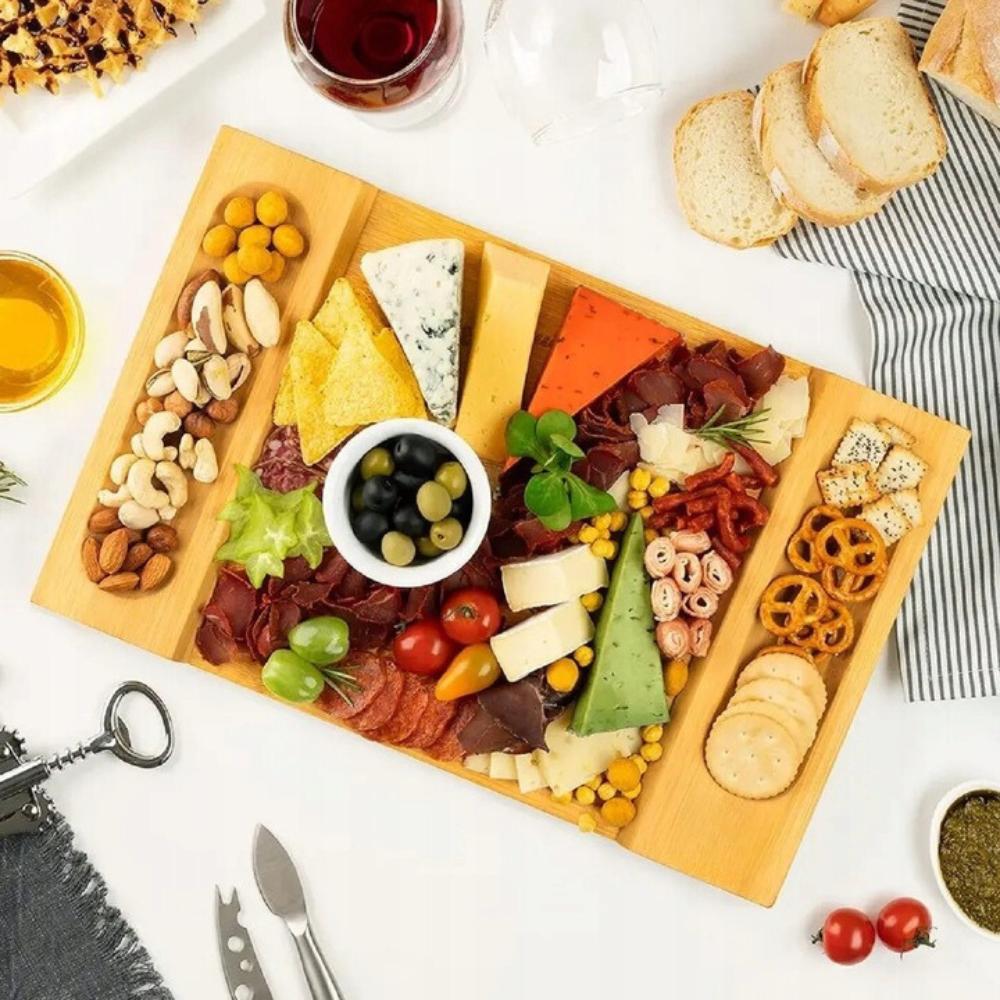 Cheese Cutting Board, Serving Snacks, Bamboo Cake Stand