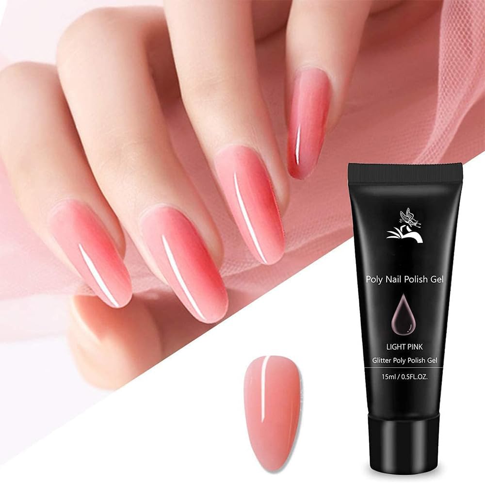 Gel Nail Extension Polygel Manicure Polygel Manicure Light Set Kit, Set, All-in-One Kit, Suit, UV/LED Compatible, 8-Color