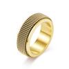 2026 Neutral Cold Wind Woven Mesh Rotating Decompression Ring Personalized Niche Men's and Women's Jewelry