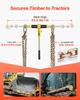 Ratchet Chain Binder, 5/16 In X 12.8 Ft G80 Chains, 8000 Lbs Working Load of Ratchet Load Binder, Chains and Binders Set, Tie Down Hauling Chain