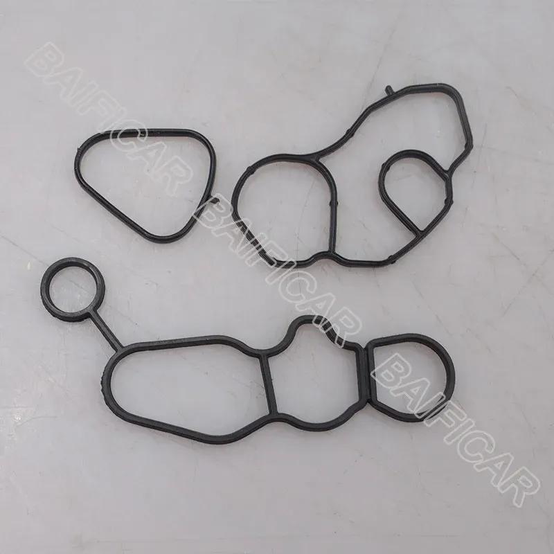 Baificar OiL Filter Housing Base Cooler Brakcet Gasket Seal Kit 110440 110438 For Peugeot 307 308 408 508 3008 Citroen C5 C4 2.0
