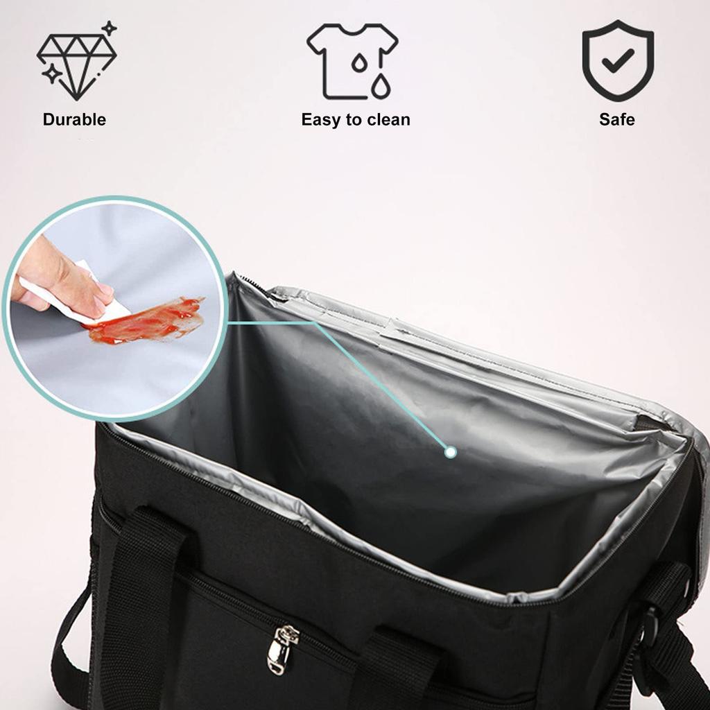 Foldable Cooler 15L Bag, (black)