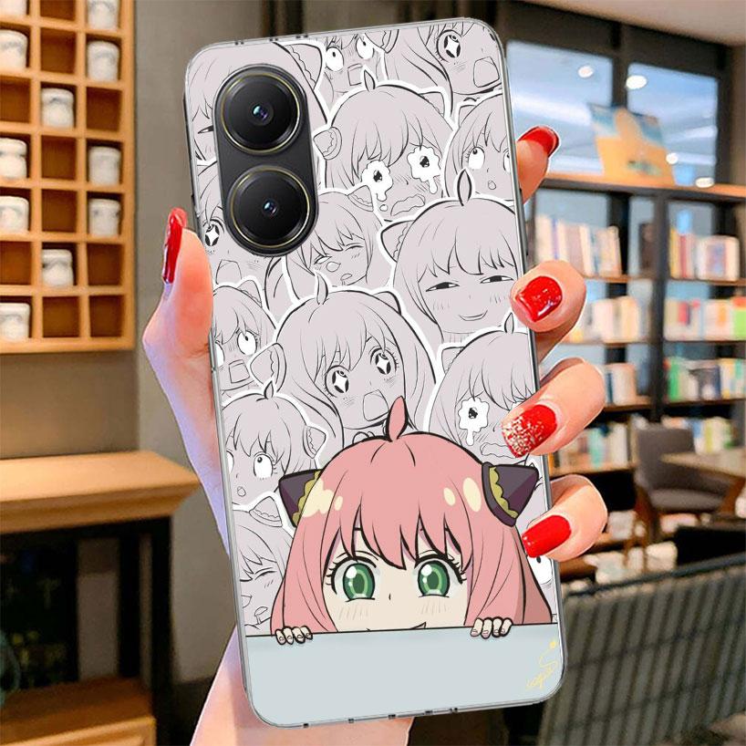 S-Spy Family Anya Phone Case For Xiaomi Poco F7 Ultra X7 X6 X5 Pro M7 Redmi 15C 15 13C 13 12C 12 10C 10 9A 9C 9T 9 Shell Poco F7