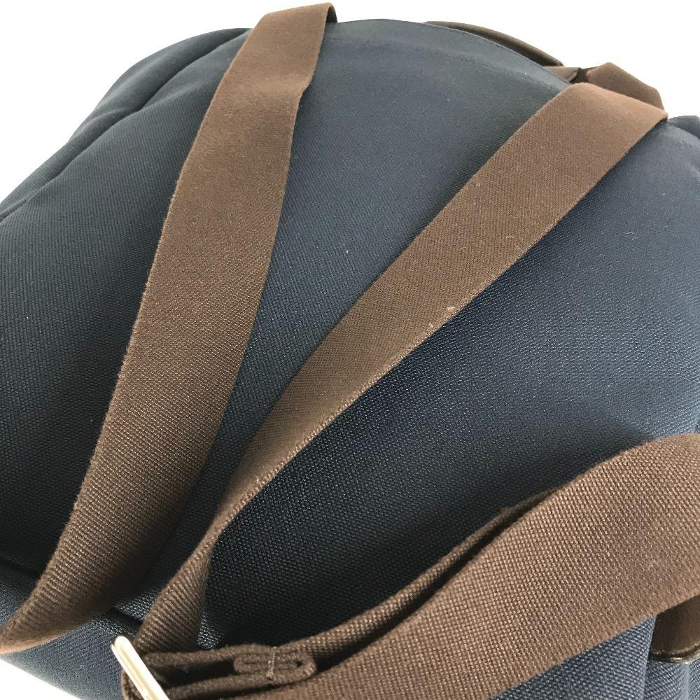 Hermes Sacked Panther Jug Room Bag Backpack Backpack Cotton Navy/Brown