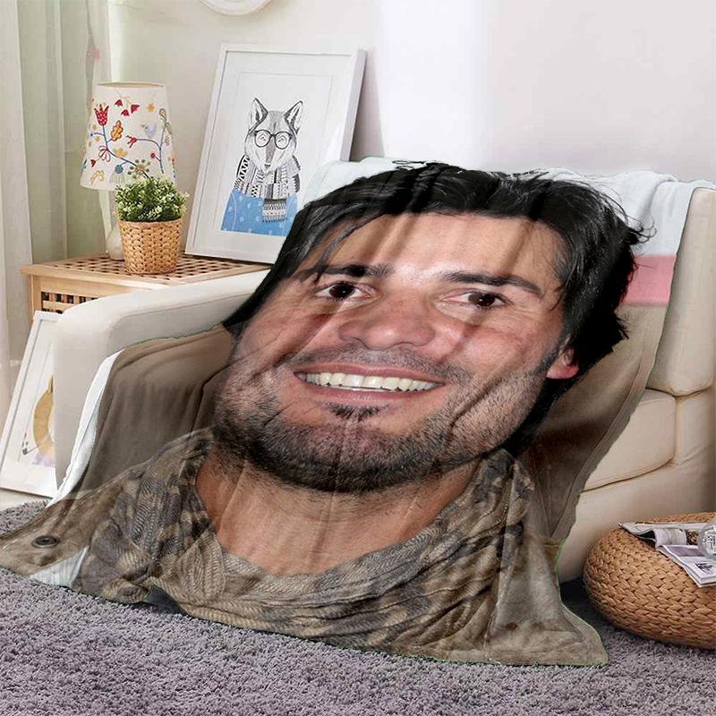 3D Print Chayanne Puerto Rican Latin Pop Gift Blanket,Soft Throw Blanket for Home Bedroom Bed Sofa Travel Picnic Cover Kids