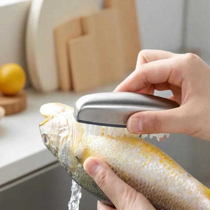 Multipurpose Fruits Vegetables Cleaning Brush Fingers Protection Carrot Potato Cleaner Kitchen Cleaning Supplies Small Brush