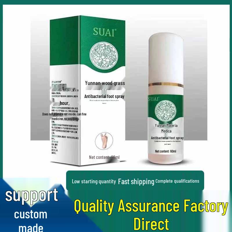 Antibacterial Foot Care Deodorant Spray for Odor, Sweat, Itch & Athlete's Foot Relief