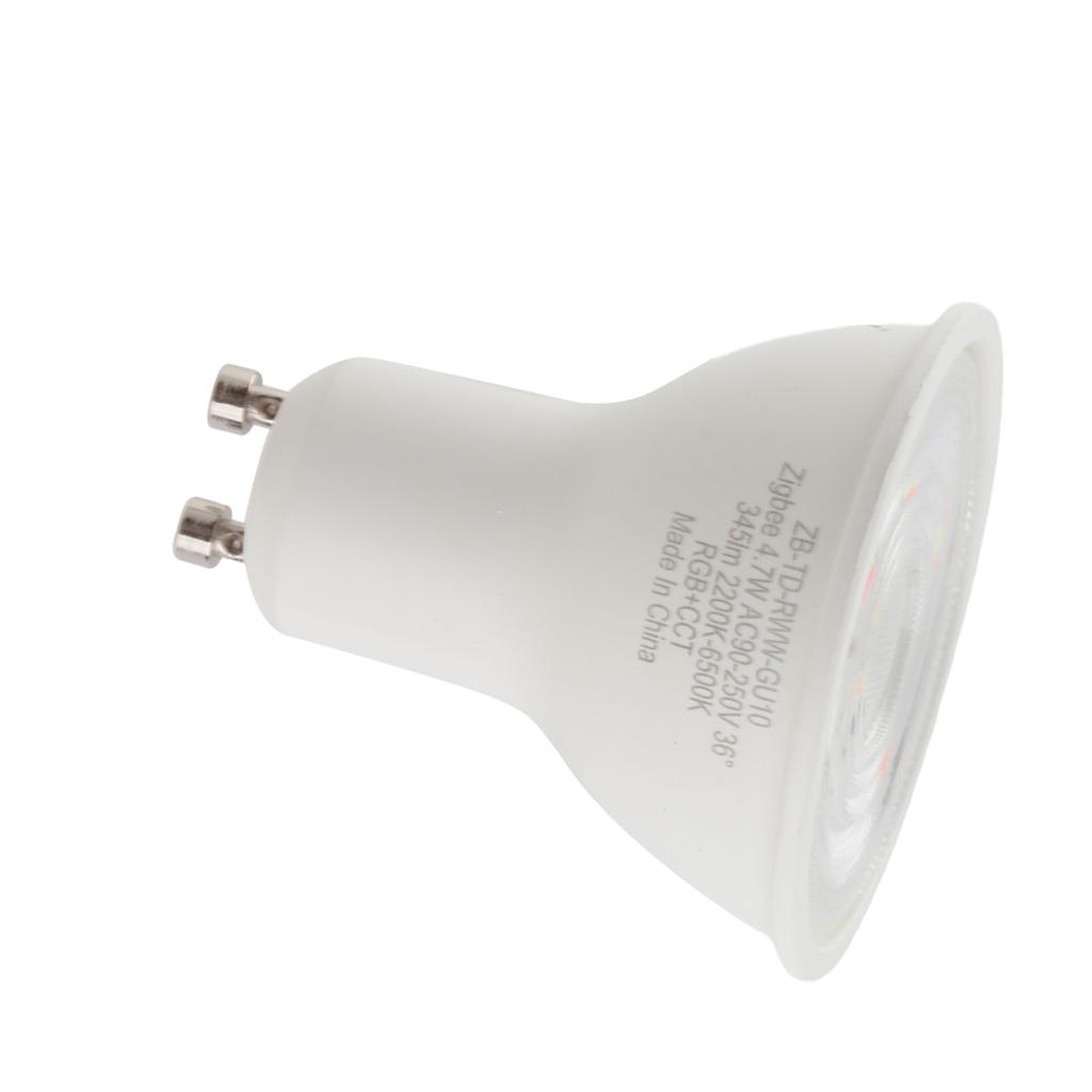 Tuya için Akıllı Dimmer Ampul ABS GU10 4.7W RGBWW Uzaktan Kumandalı LED Ampul Yatak Odası için AC 90‑250V