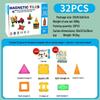 Colorful Stained Glass Magnetic Building Blocks for Children - Strong Magnetic Toy Pieces