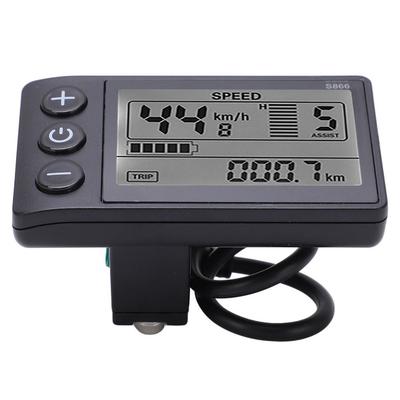 Afișaj LCD pentru bicicletă electrică cu 5 pini Panou de control impermeabil Modificare E-Bike